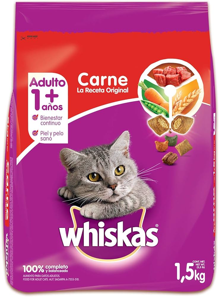 Alimento Seco Para Gatos Whiskas Carne Original - Image 2
