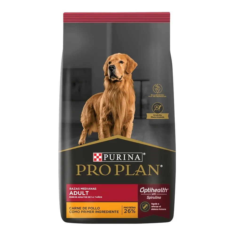 Alimento Seco Para Perros Adultos Pro Plan Optihealth Raza Mediana
