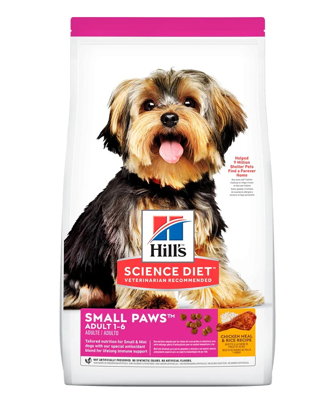 Alimento Seco Para Perros Hills Science Diet Adultos Razas Pequeñas y Toy 4.5 LB de Pollo