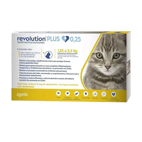 Desparasitantes Externo Para Gatos Revolution Plus 1 Pipeta - Image 2