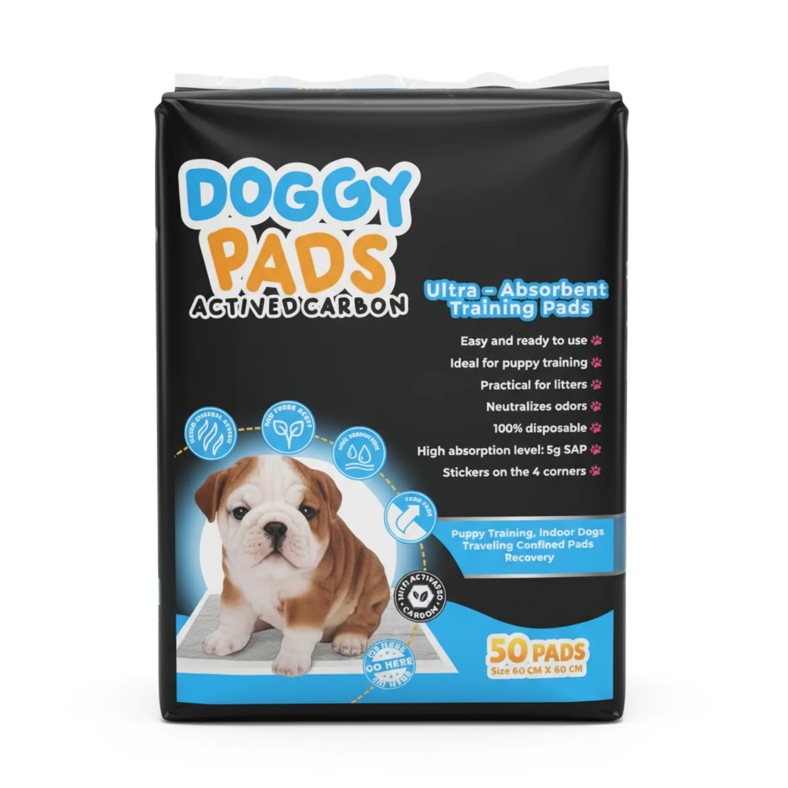 Doggy Pads Carbon 60X60 50UD