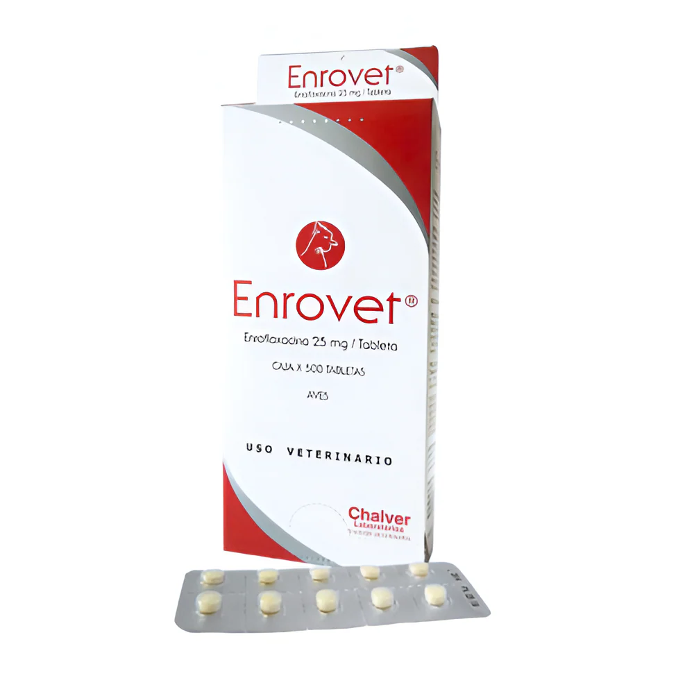 Enrovet 25 Mg Caja de 500 Tabletas