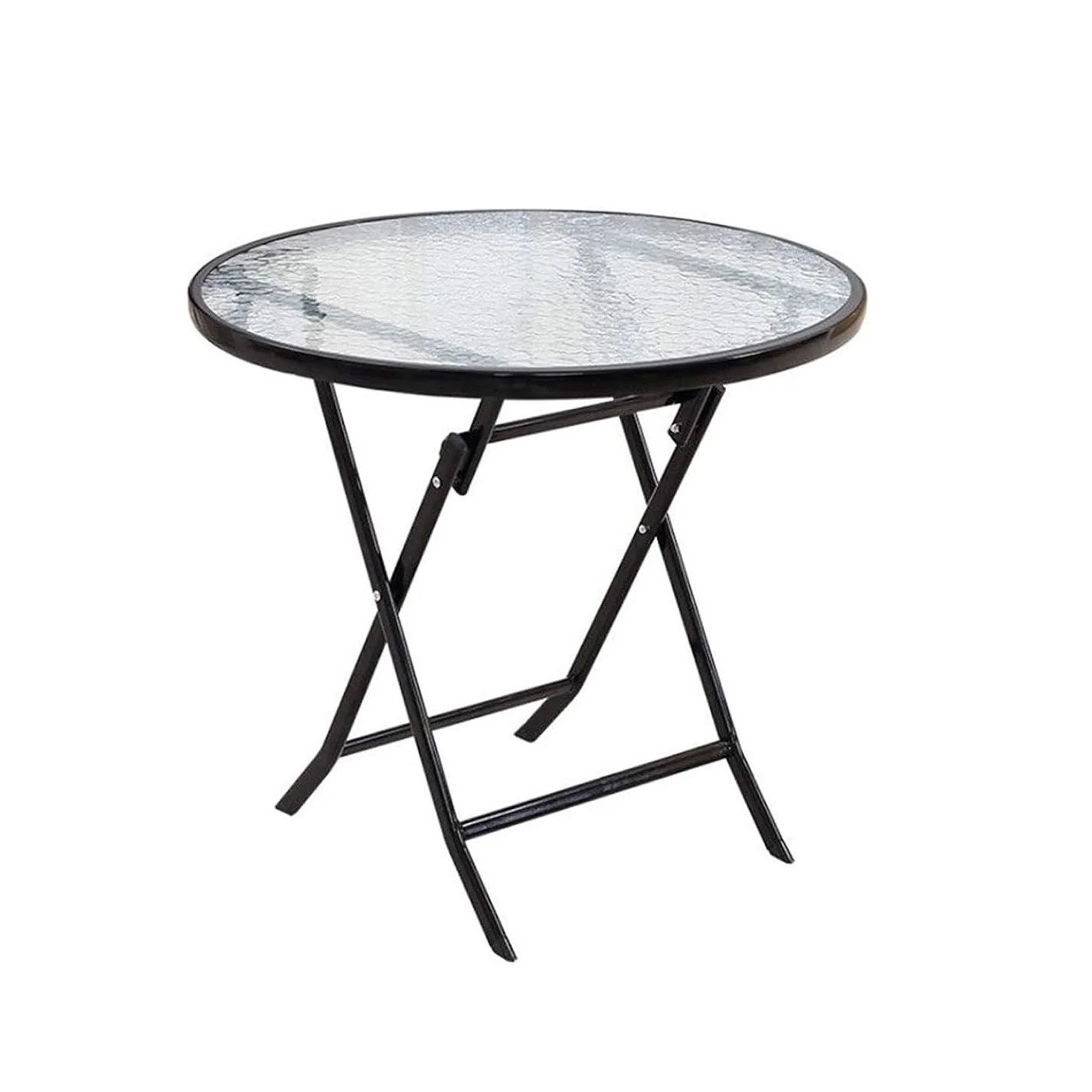 Mesa Plegable con Sup de Vidrio