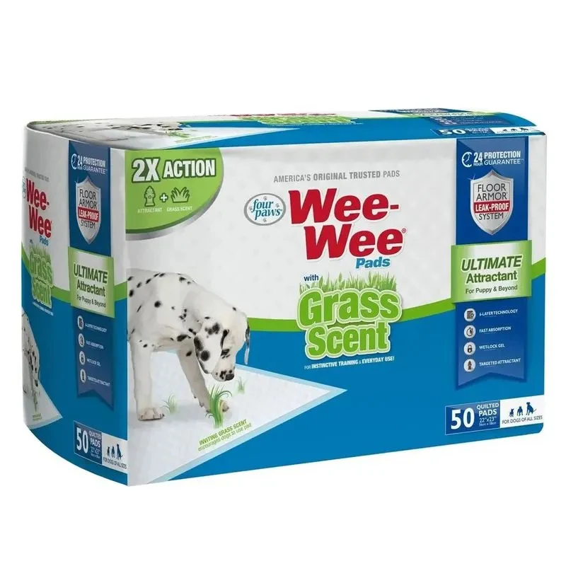 Pads para Perro Wee Wee Pad con Aroma a Hierba 50 unidades