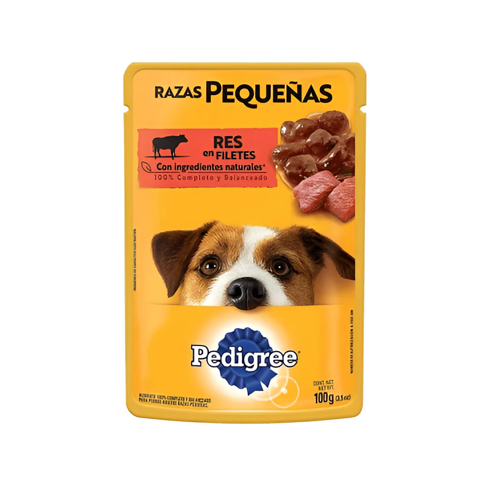 Pedigree Raza Pequeña Pouch Res 100Gr