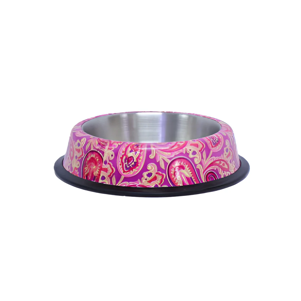 Plato para Mascota Rosa