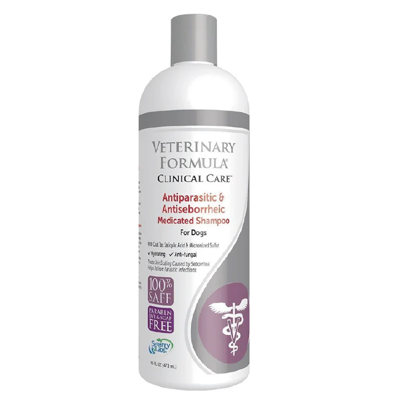 Shampoo Veterinary Formula Antiparasitario y Antiseborreico 16 Oz