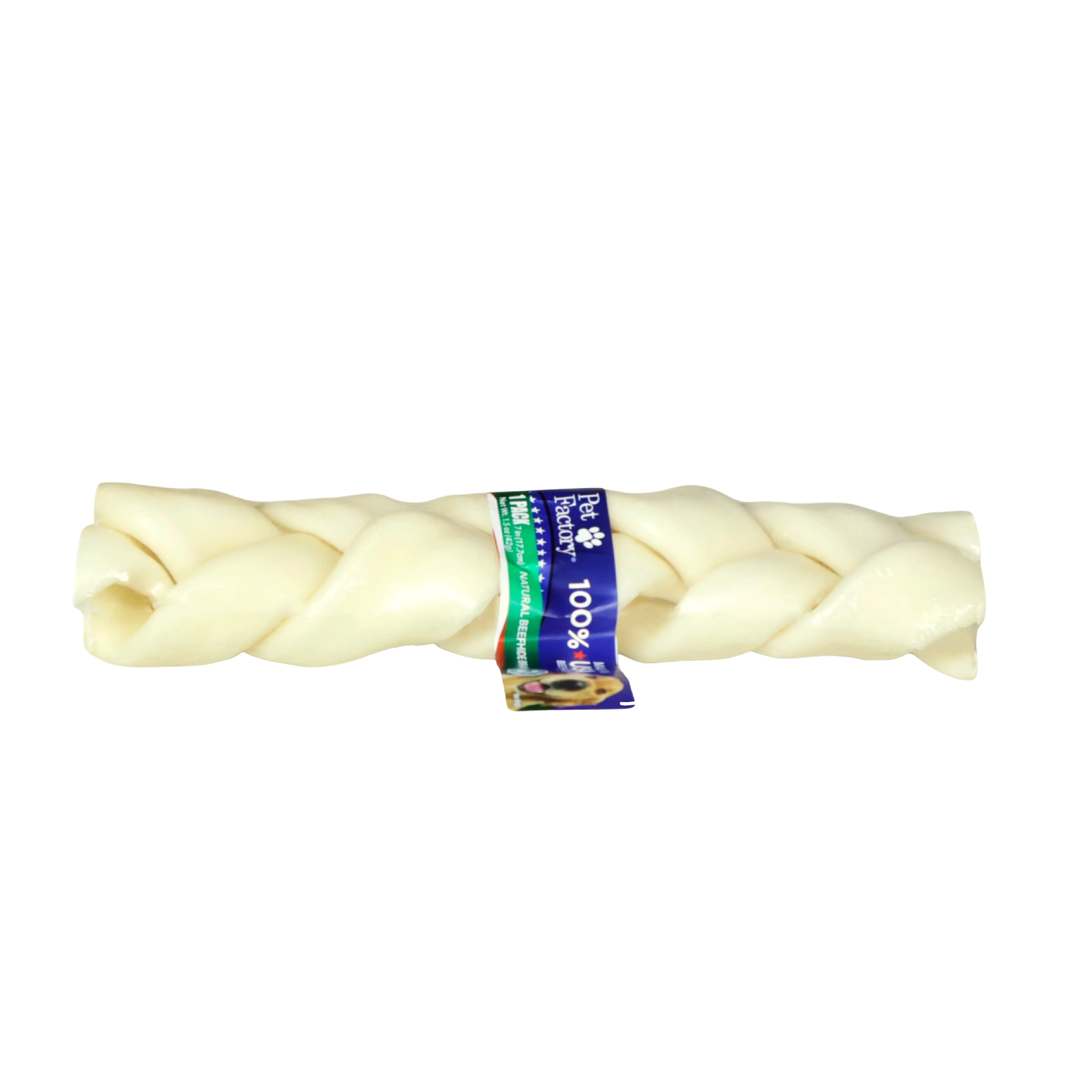Trenza de Carnaza Sabor Natural 7"
